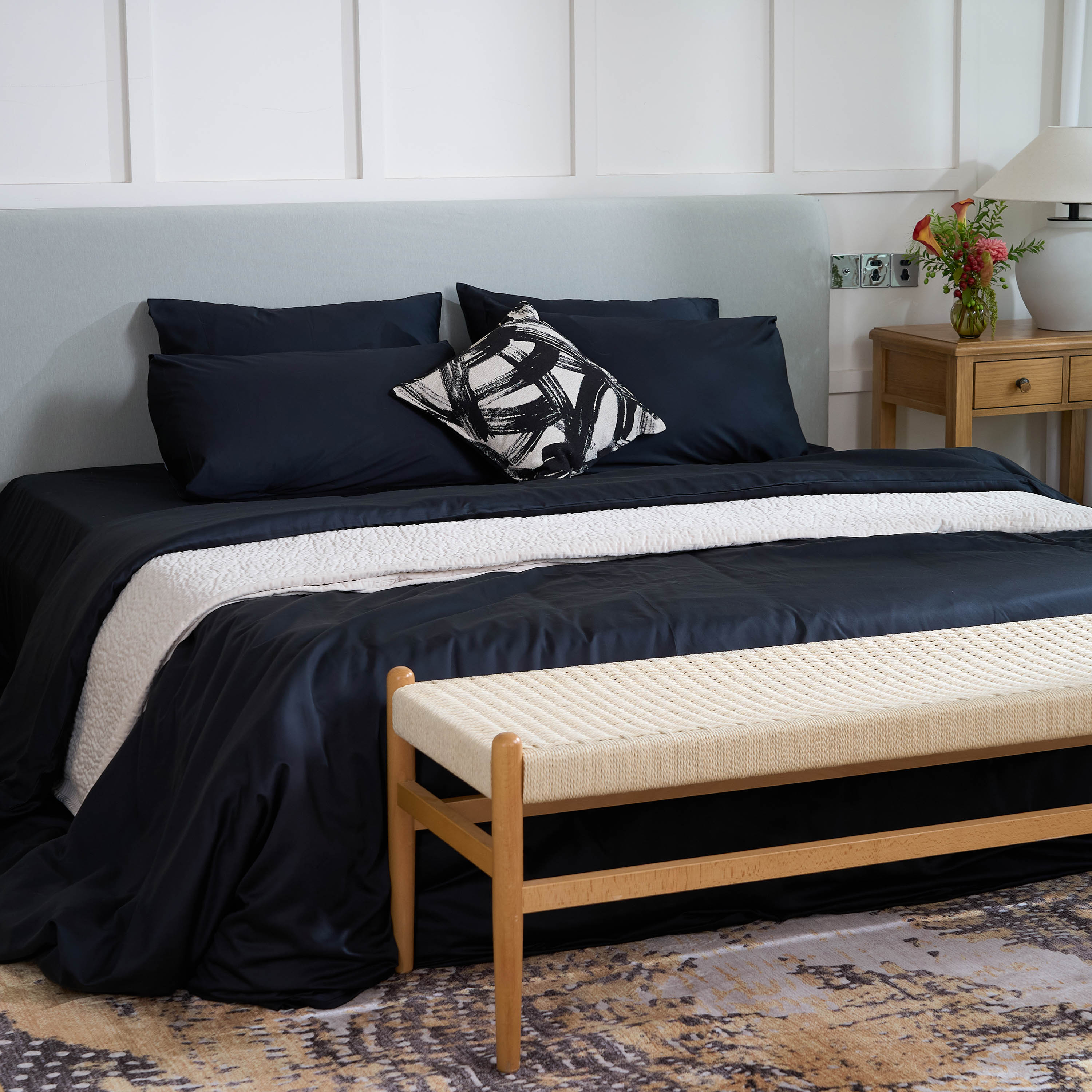 Tesselle Bamboo Sheet Sofakovers™ Set | Complete Set (Fitted Sheet, Duvet Cover and 2 Pillowcases)