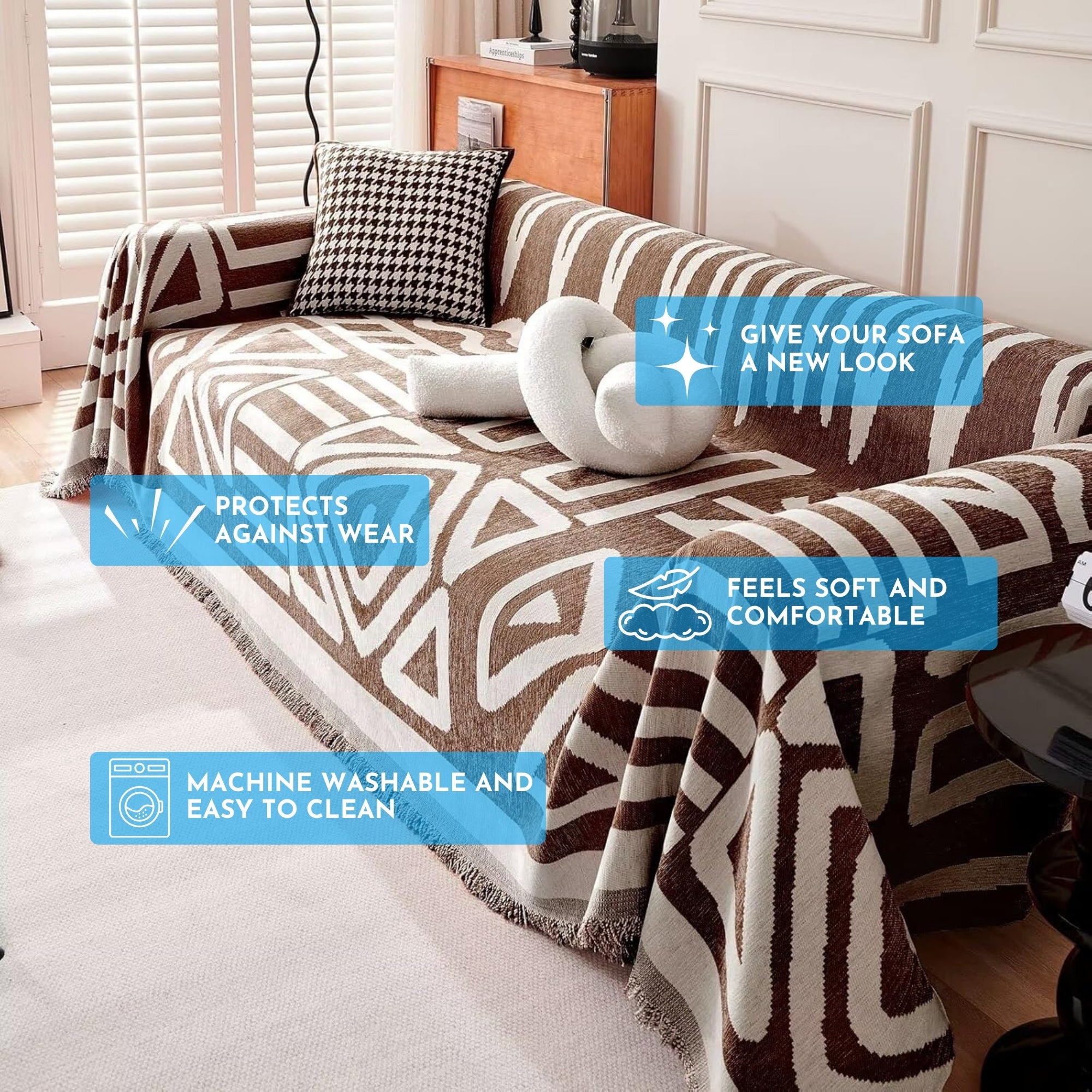 Sofakovers™ | The luxurious sofa cover that fits perfectly and enhances your living room! | +4 FREE Gifts