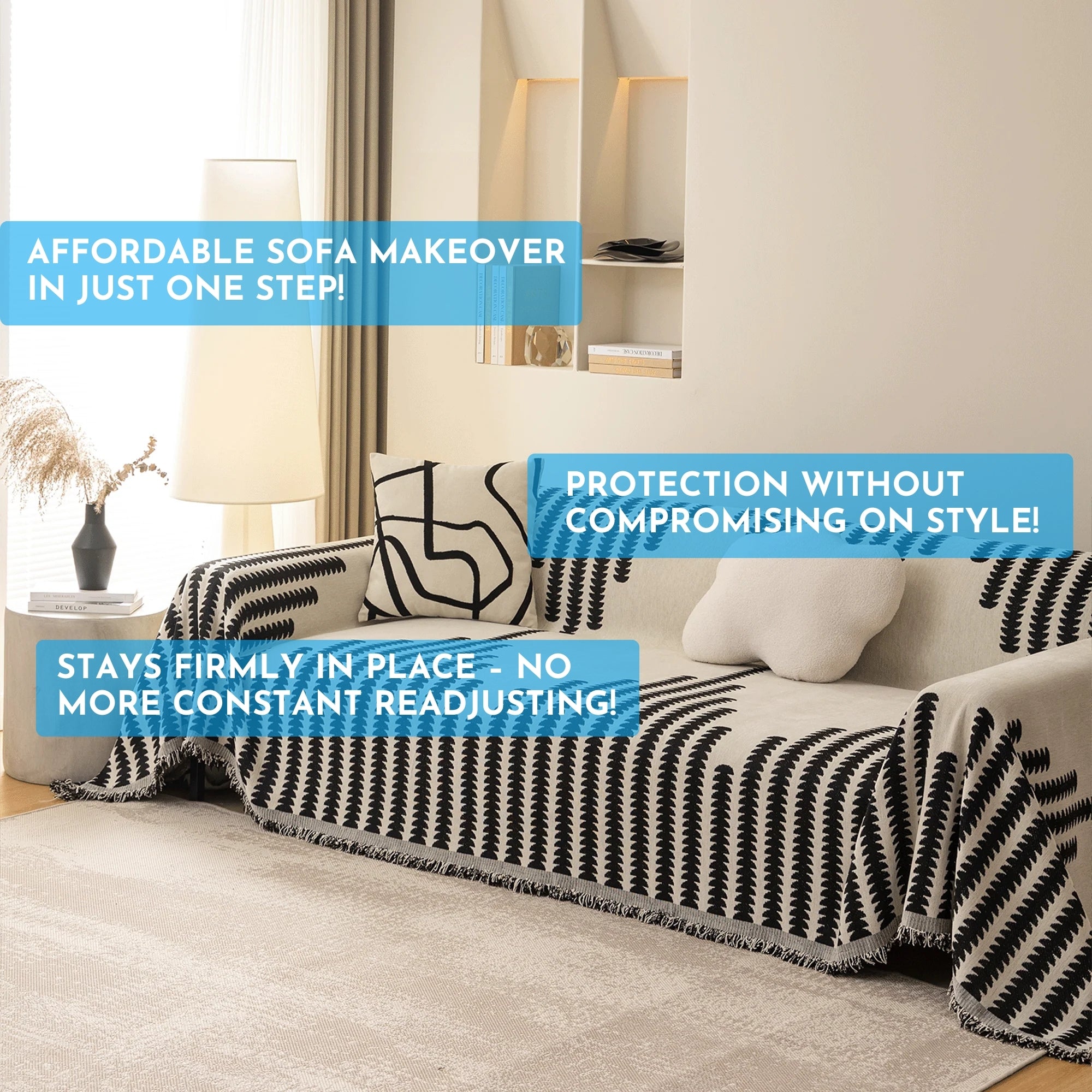 Sofakovers™ | The luxurious sofa cover that fits perfectly and enhances your living room! | +4 FREE Gifts
