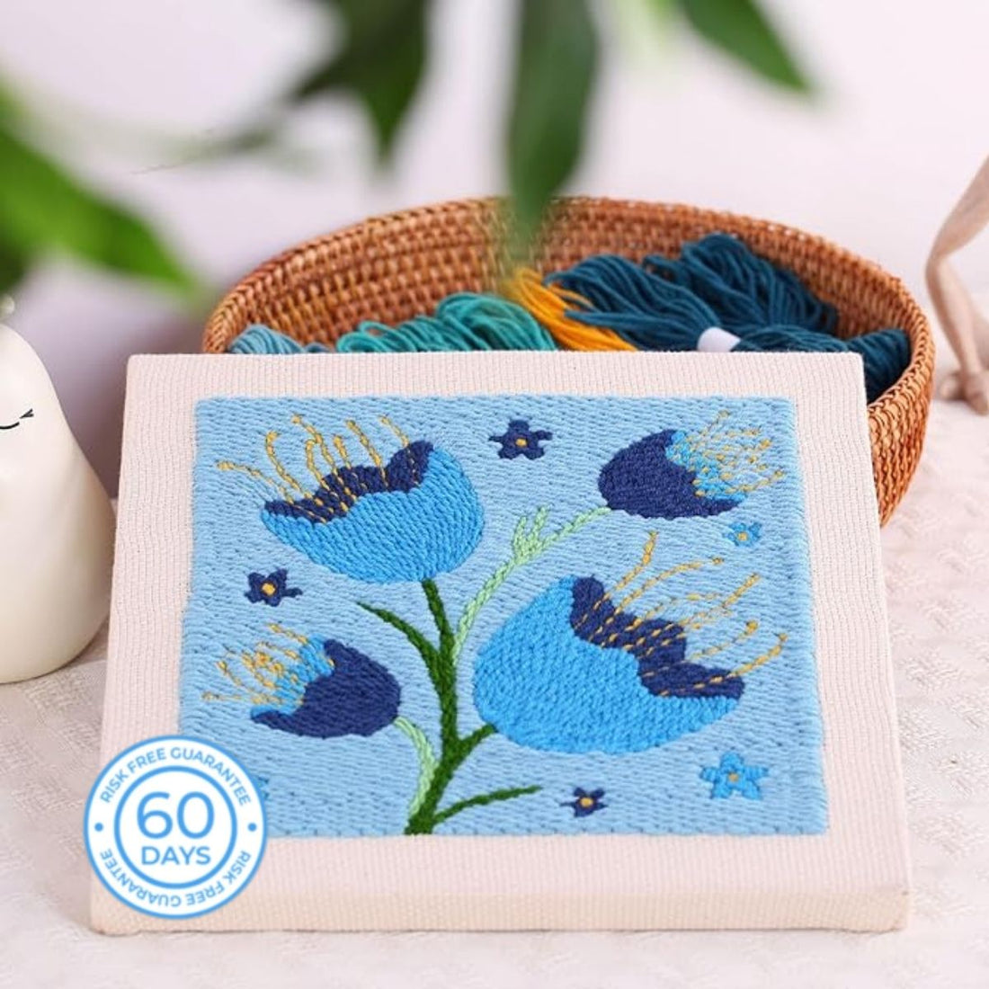 Woolyzen™ Blue Serenity | Relax, create, and turn threads into stunning art | All-In-One Package