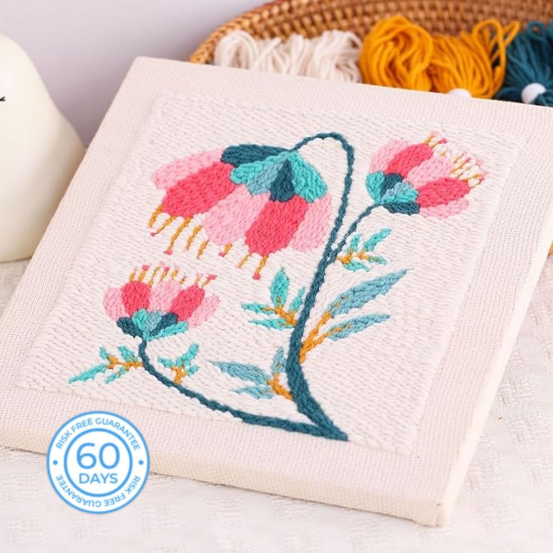 Woolyzen™ Pink Blossom | Relax, create, and turn threads into stunning art | All-In-One Package